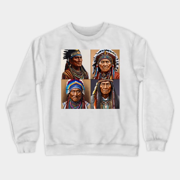 Native American Chiefs Crewneck Sweatshirt by FunkyStyles